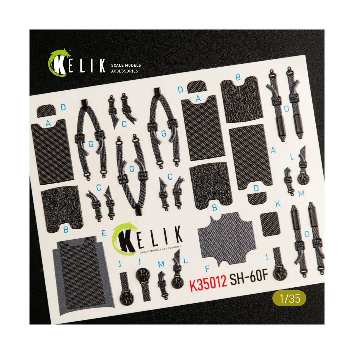 SH-60F Ocean Hawk interior 3D decals for Kitty Hawk / Zimimodel kit...