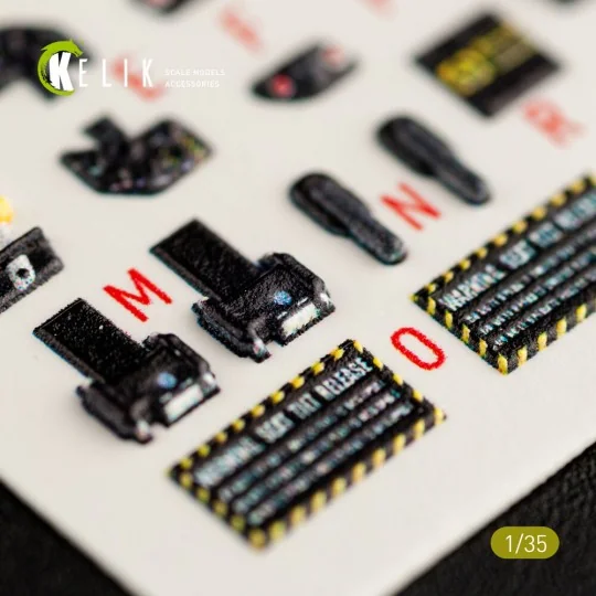 HH-60G Pave Hawk interior 3D decals for Kitty Hawk / Zimimodel kit ...