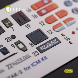 Kozak-2 Ukrainian MRAP 3D decals for ICM kit 1/35 - Kelik K35020