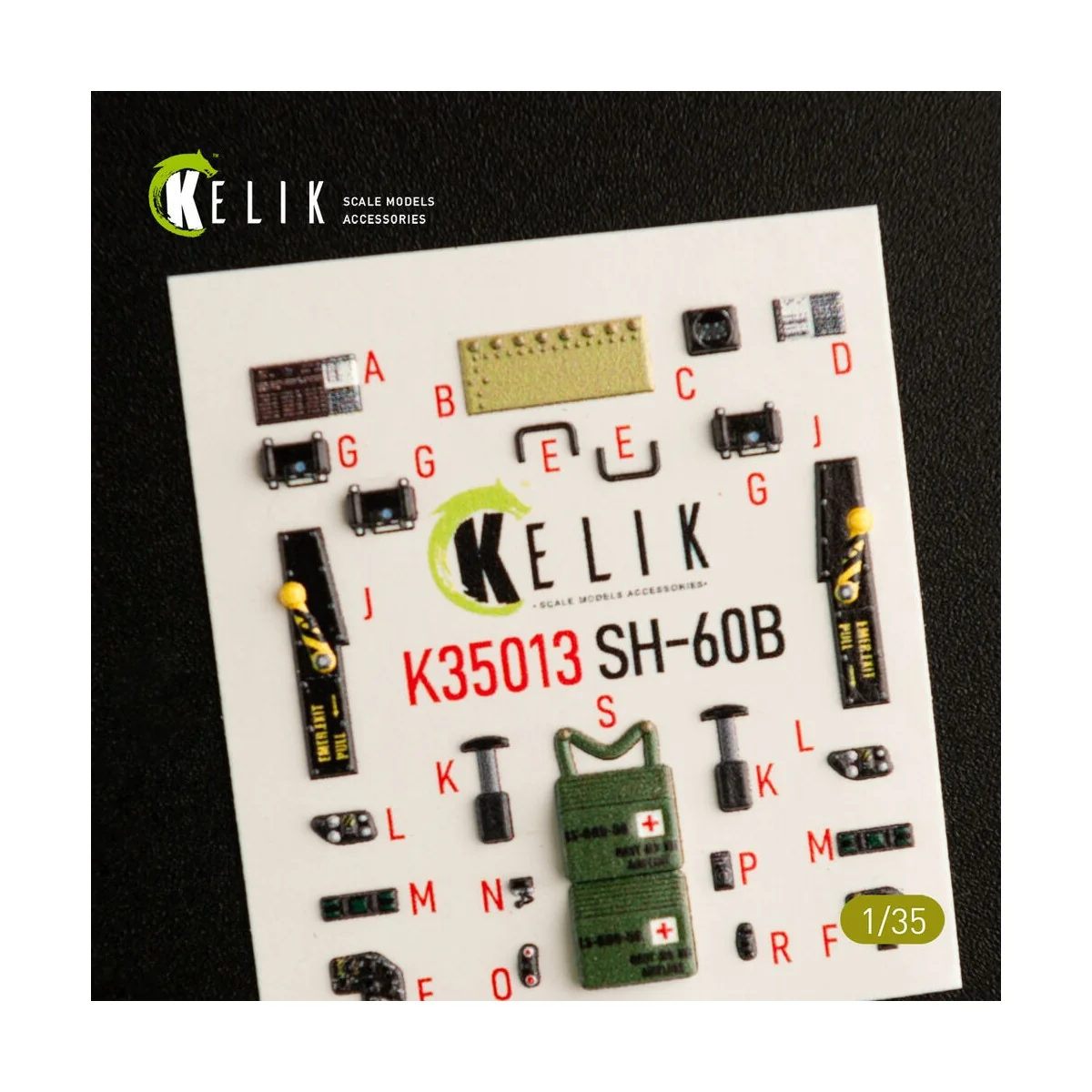 SH-60B interior 3D decals for Kitty Hawk / Zimimodel kit, 1/35 - Ke...