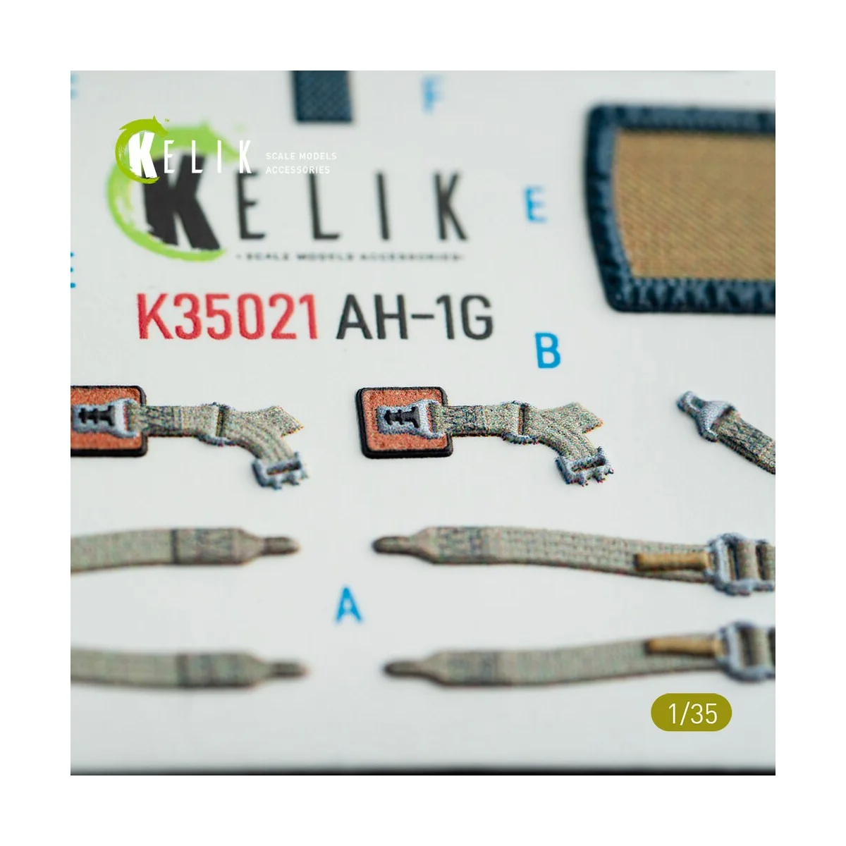 AH-1G Cobra interior 3D decals for ICM kit, 1/35 - Kelik K35021