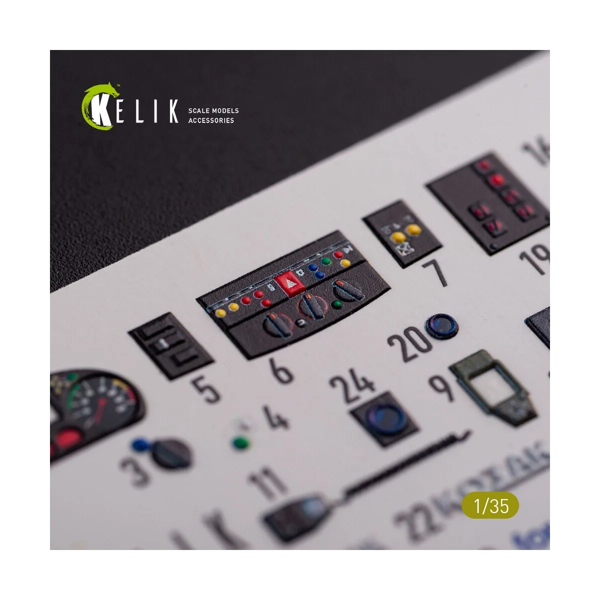 Kozak-2 Ukrainian MRAP 3D decals for ICM kit, 1/35 - Kelik K35020