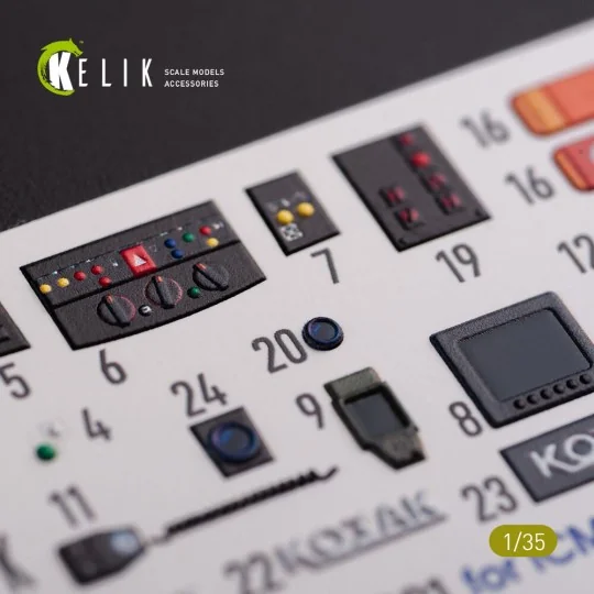 Kozak-001 Ukrainian MRAP 3D decals for ICM kit, 1/35 - Kelik K35022 Kozak-001 Ukrainian MRAP 3D decals for ICM kit, 1/35 - Kelik K35022