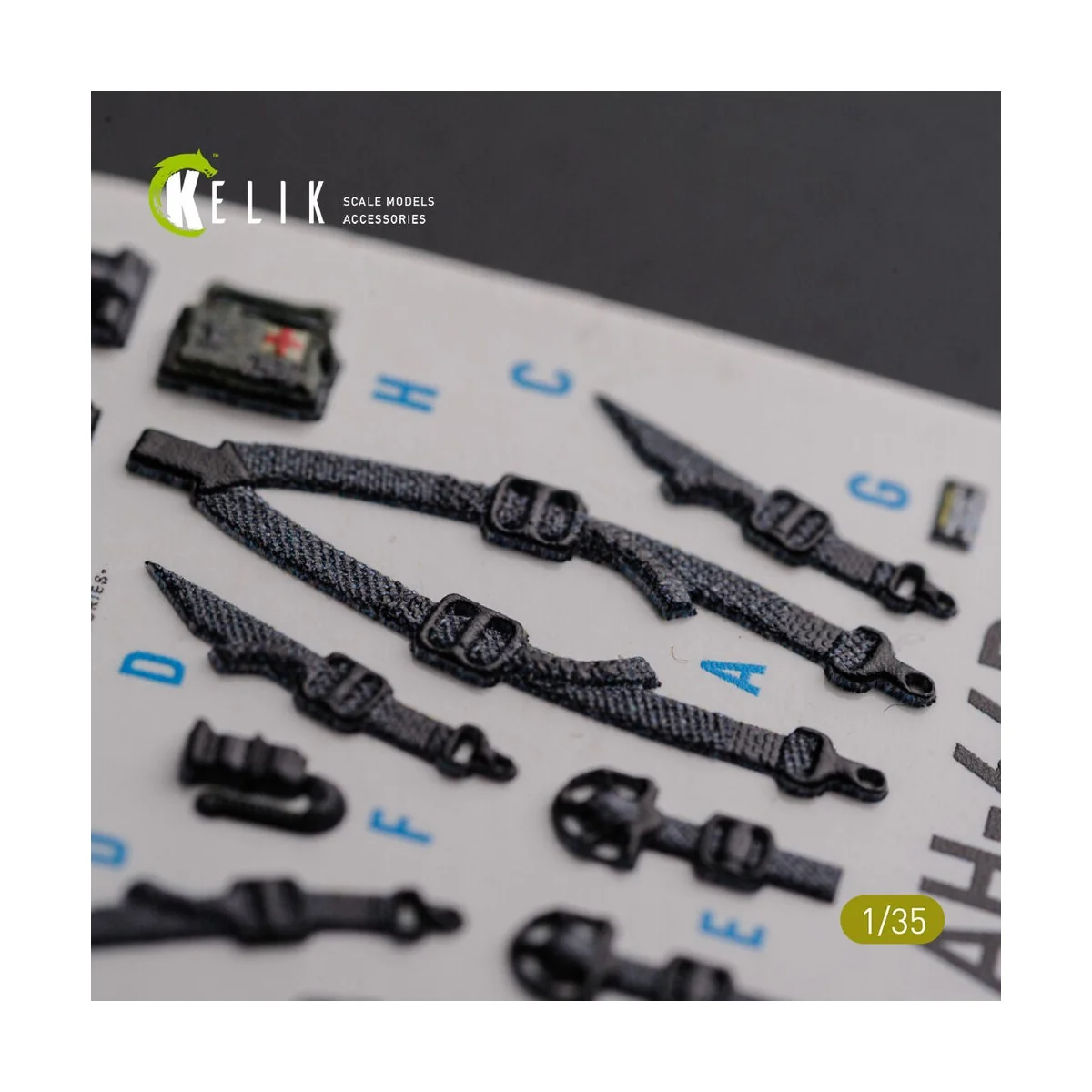 AH-64D Apache interior 3D decals for Meng kit 1/35 - Kelik K35026 AH-64D Apache interior 3D decals for Meng kit 1/35 - Kelik K35026