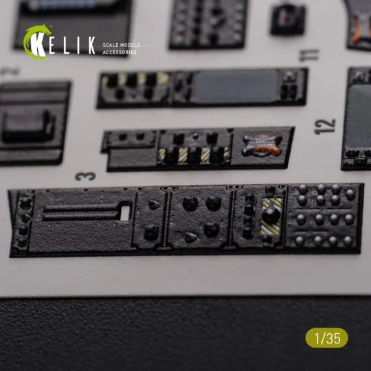 AH-64D Apache interior 3D decals for Meng kit 1/35 - Kelik K35026 AH-64D Apache interior 3D decals for Meng kit 1/35 - Kelik K35026