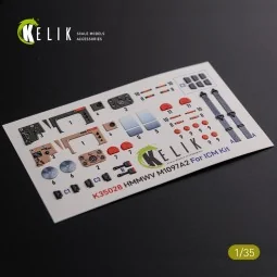 HMMWV M1097 3D Decal for ICM kit, 1/35 - Kelik K35028