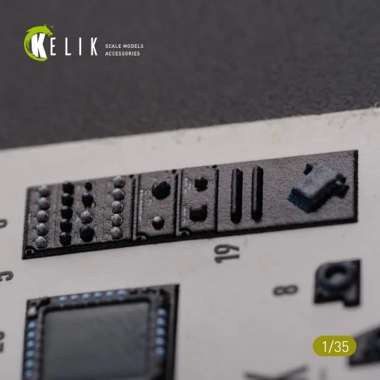 AH-64D Apache interior 3D decals for Meng kit, 1/35 - Kelik K35026