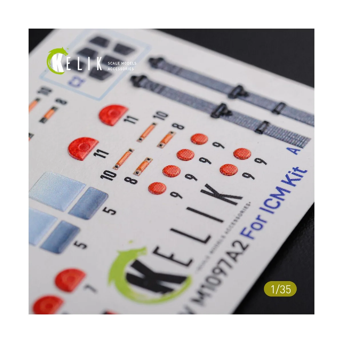 HMMWV M1097 3D Decal for ICM kit, 1/35 - Kelik K35028