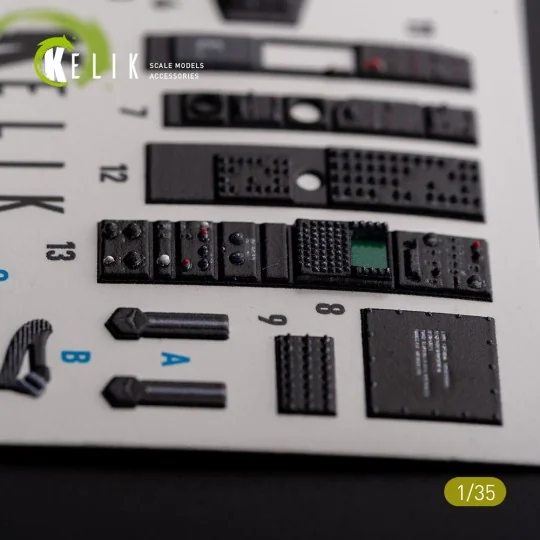 AH-1W interior 3D decals for Academy kit 1/35 - Kelik K35032