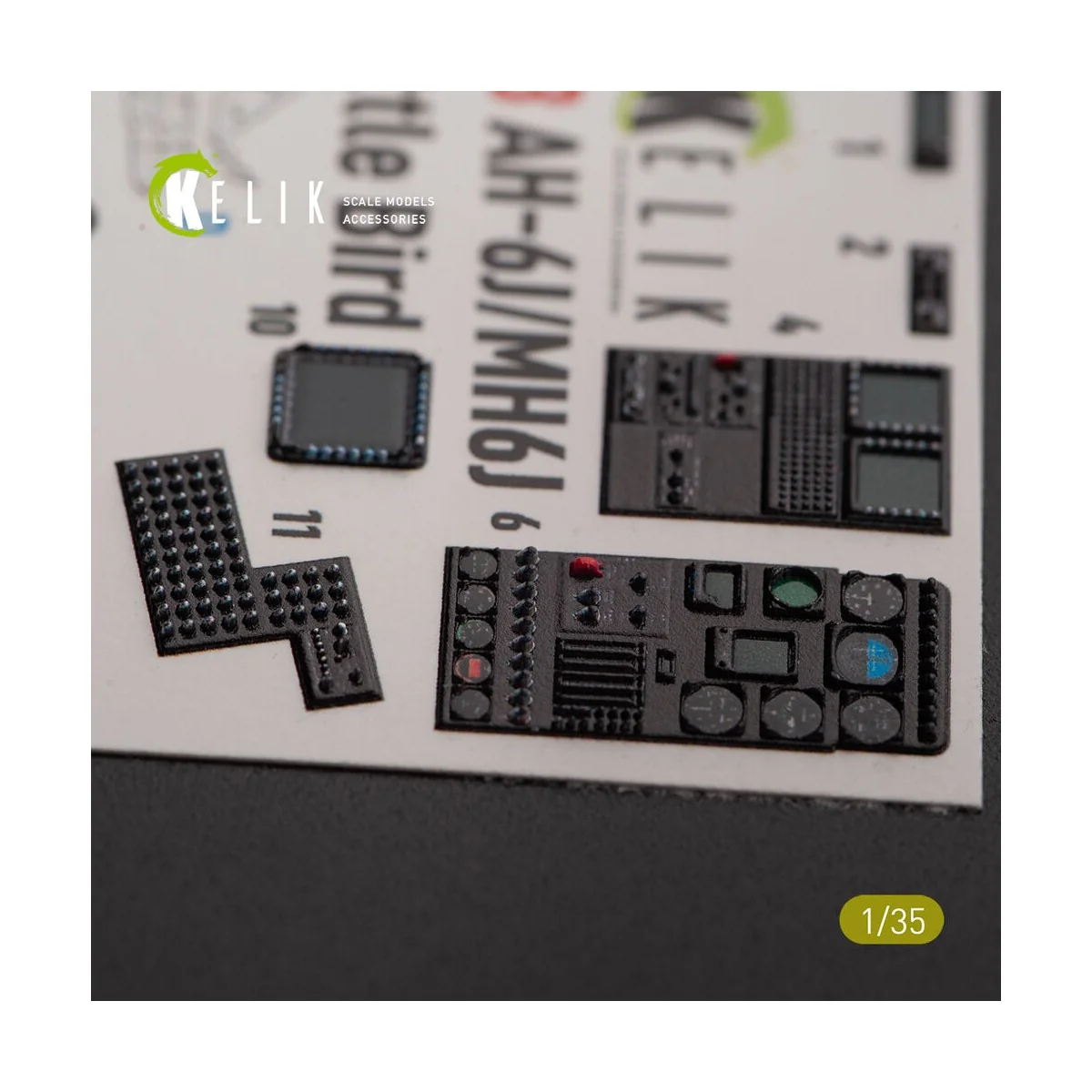 AH-6J/MH6J Little Bird interior 3D decals for Zimi models/KittyHawk...