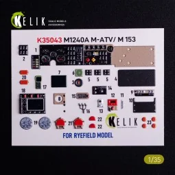 M1240A M-ATV - interior 3D decals for RFM kit, 1/35 - Kelik K35043