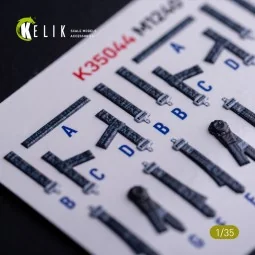 M1240A M-ATV seat belts - interior 3D decals for RFM kit 1/35 - Kel...