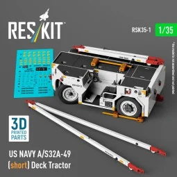 US NAVY A/S32A-49 (short) Deck Tractor (3D Printed model kit) 1/35 ...