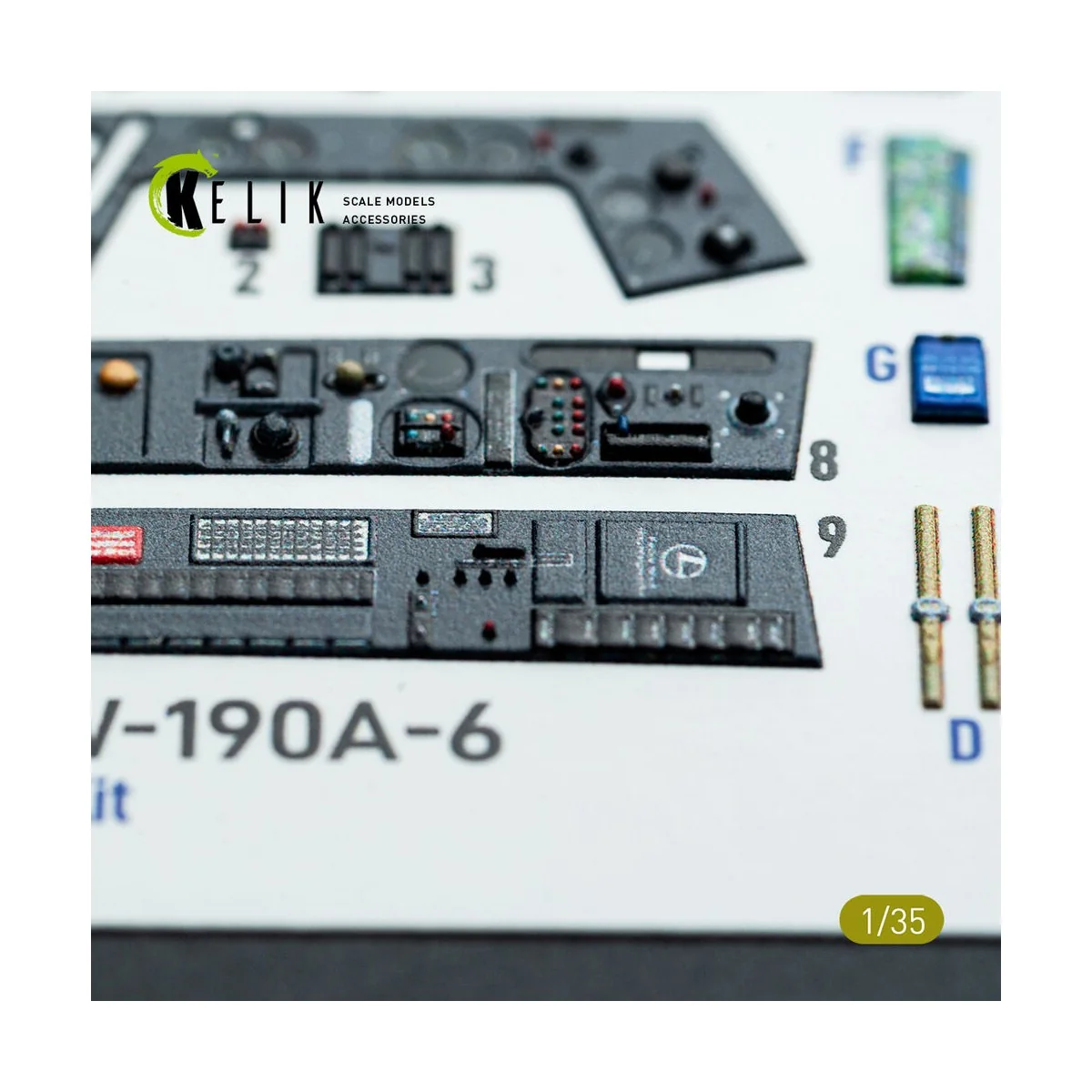 FW-190A-6 - interior 3D decals for Border Models kit, 1/35 - Kelik ...