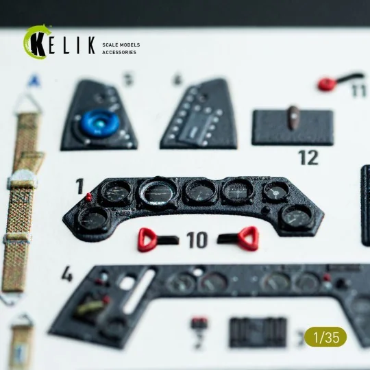 FW-190A-6 - interior 3D decals for Border Models kit 1/35 - Kelik K...