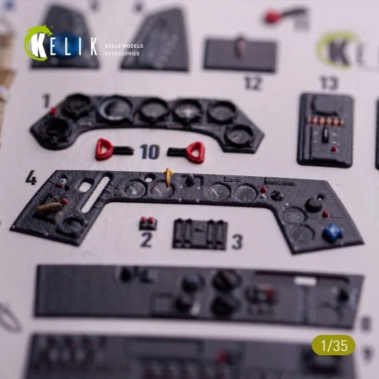 FW-190A-8 - interior 3D decals for Border Models kit 1/35 - Kelik K...