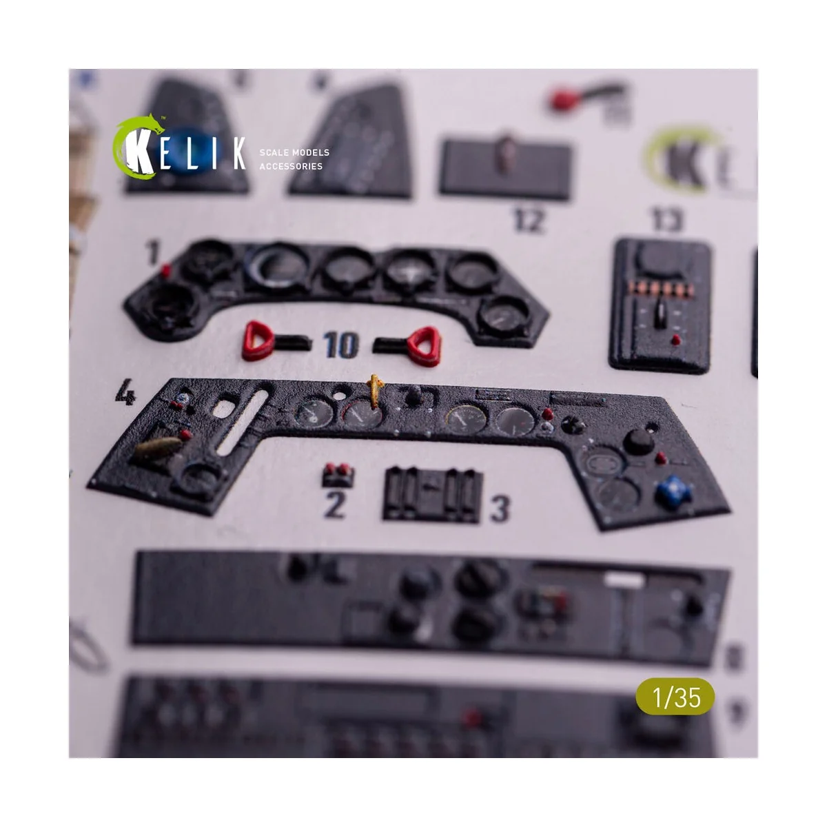 FW-190A-8 - interior 3D decals for Border Models kit 1/35 - Kelik K...