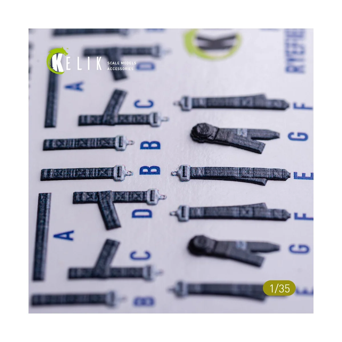 M1240A M-ATV seat belts - interior 3D decals for RFM kit, 1/35 - Ke...