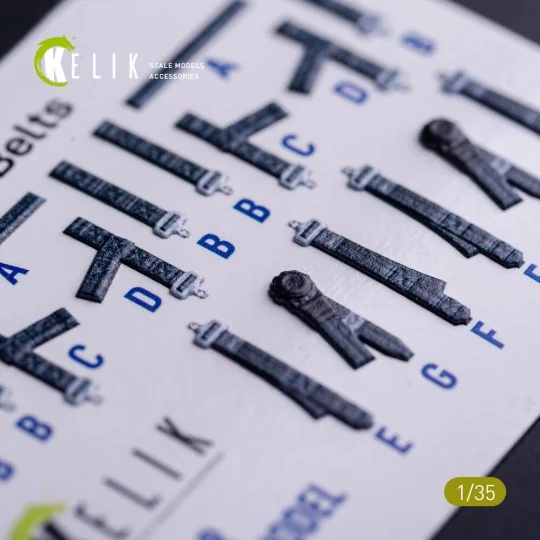 M1240A M-ATV seat belts - interior 3D decals for RFM kit 1/35 - Kel... M1240A M-ATV seat belts - interior 3D decals for RFM kit 1/35 - Kel...