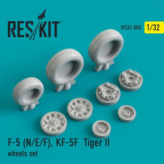 F-5 (N,E,F) Tiger II/KF-5F wheels set 1/32 - ResKit Models RS32-0005