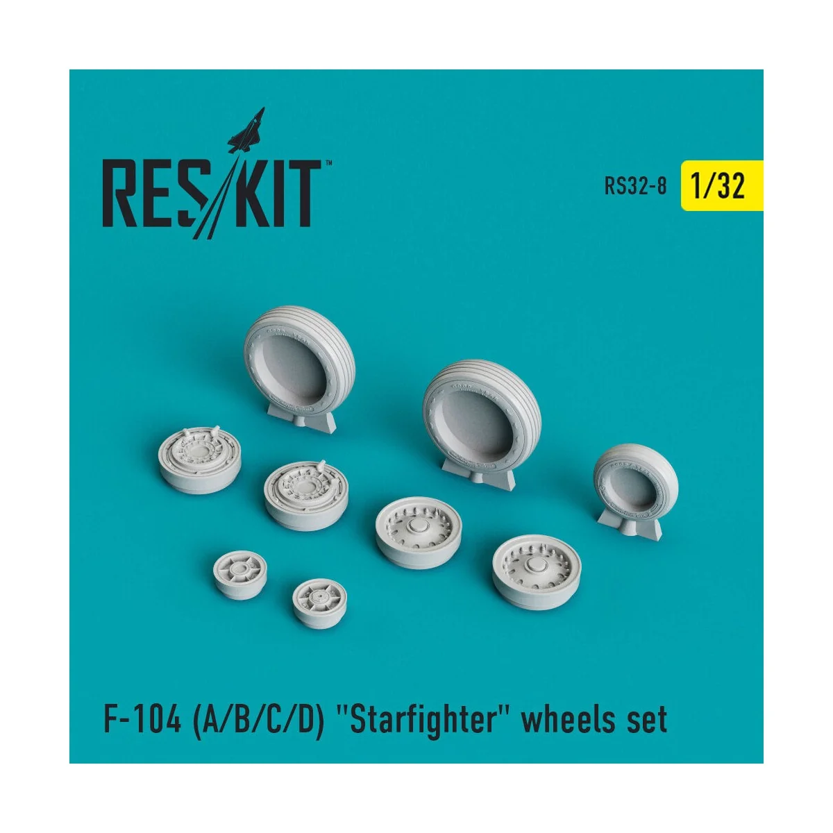 F-104 (A,B,C,D) Starfighter wheels set 1/32 - ResKit Models RS32-0008