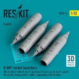 B-8M1 rocket launchers (4 pcs) (MiG-23/27/29, Su-17/20/22/24/25/27/...