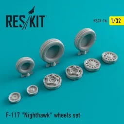 F-117 Nighthawk (weighted) wheels set, 1/32 - ResKit Models RS32-0016
