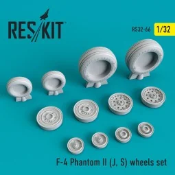 F-4 (J, S) Phantom II wheels set, 1/32 - ResKit Models RS32-0066