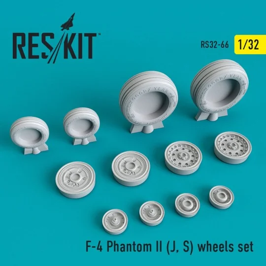 F-4 (J,S) Phantom II wheels set 1/32 - ResKit Models RS32-0066