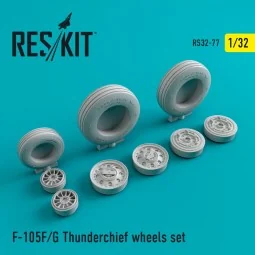 F-105 (F,G) Thunderchief wheels set 1/32 - ResKit Models RS32-0077