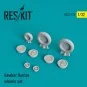 Hawker Hunter wheels set 1/32 - ResKit Models RS32-0115