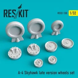 A-4 Skyhawk late version wheels set, 1/32 - ResKit Models RS32-0130