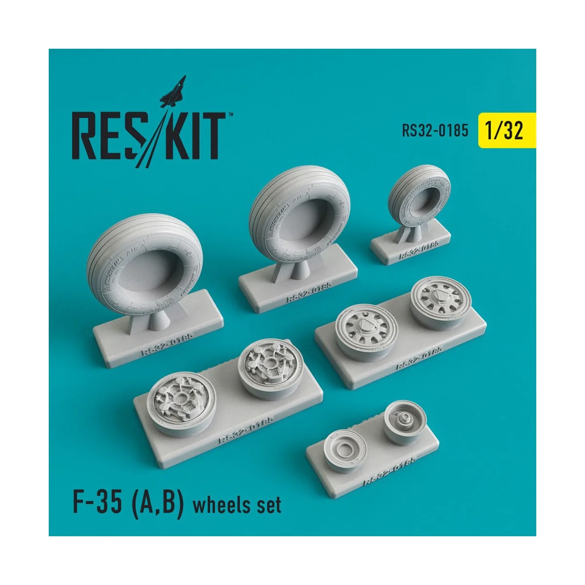 F-35 (A,B) wheels set 1/32 - ResKit Models RS32-0185