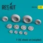 F-35C Lightning II wheels set (weighted), 1/32 - ResKit Models RS32...