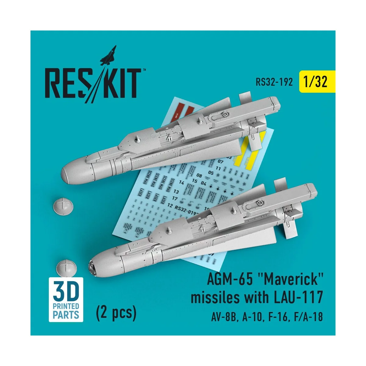 AGM-65 Maverick missiles with LAU-117 (2 pcs) (AV-8B, A-10, F-16, F... AGM-65 Maverick missiles with LAU-117 (2 pcs) (AV-8B, A-10, F-16, F...