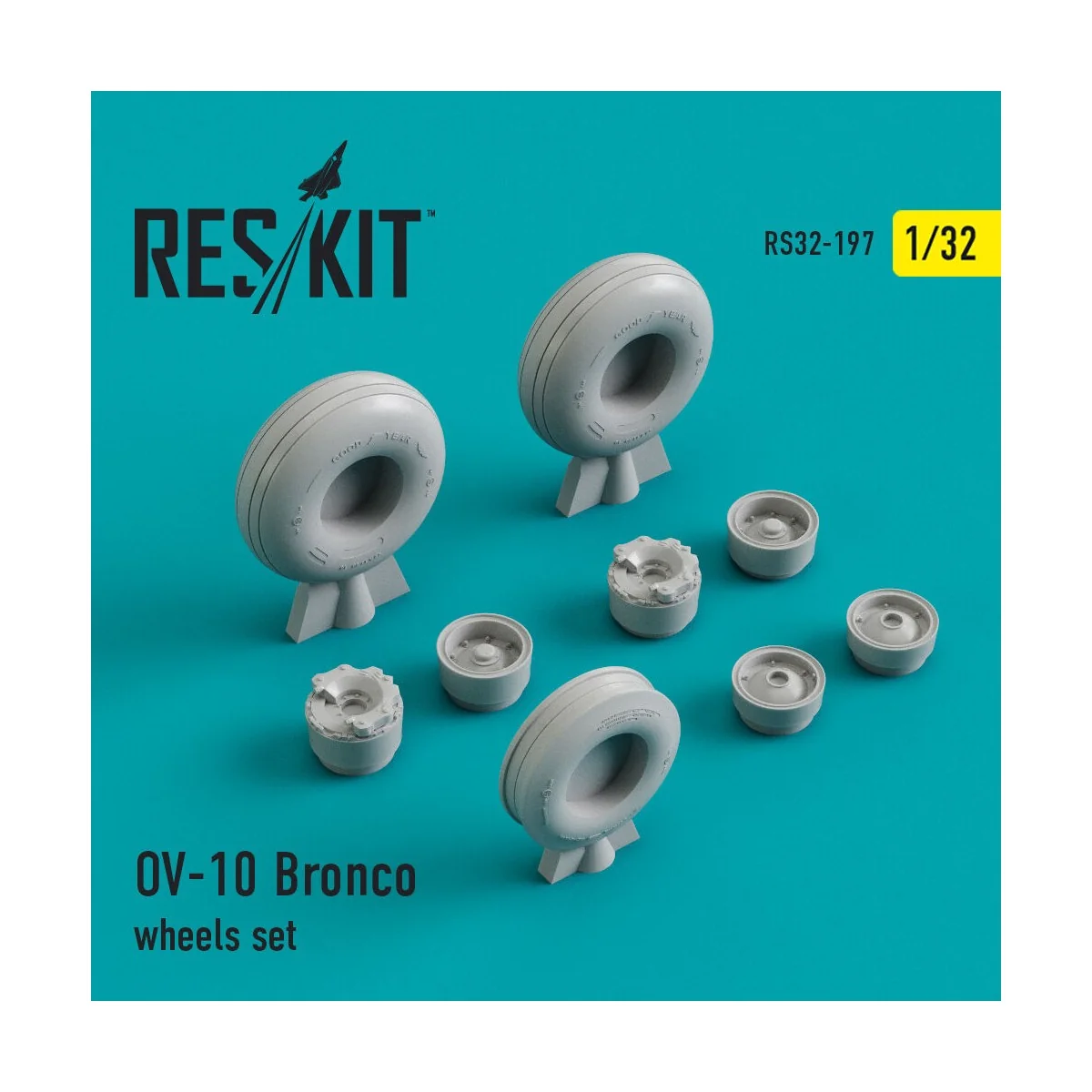 OV-10 Bronco wheels set, 1/32 - ResKit Models RS32-0197