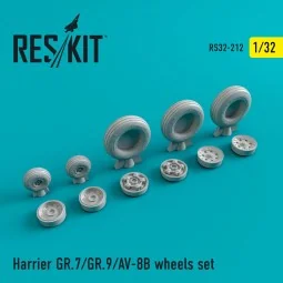 Harrier GR.7/GR.9/AV-8B wheels set 1/32 - ResKit Models RS32-0212