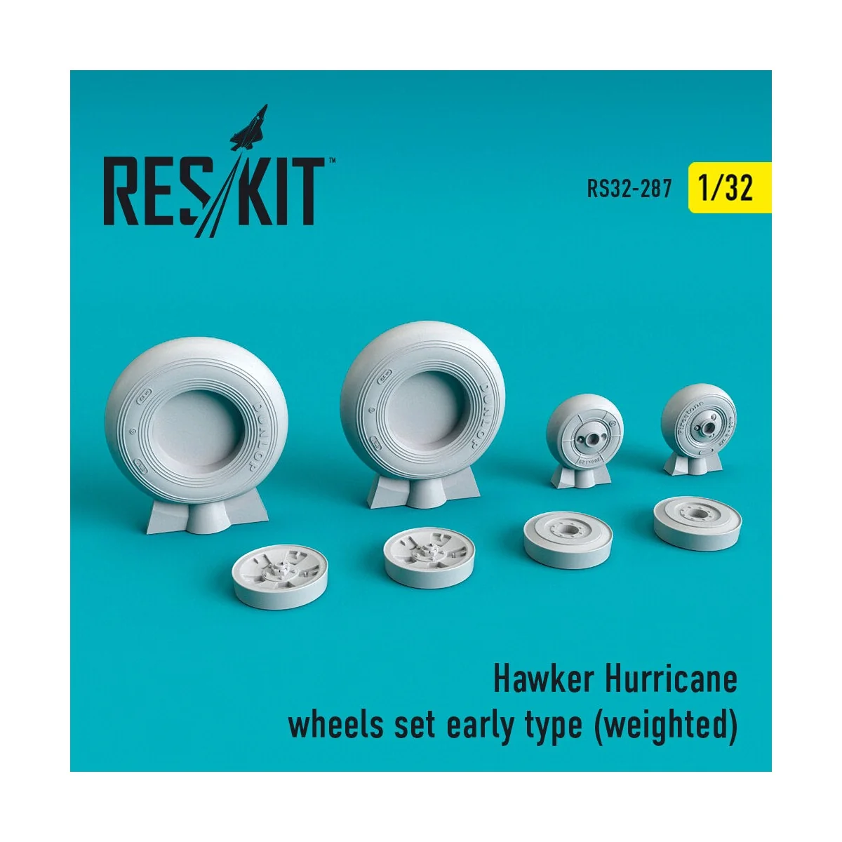 Hawker Hurricane wheels set (early type) (weighted), 1/32 - ResKit ... Hawker Hurricane wheels set (early type) (weighted), 1/32 - ResKit ...