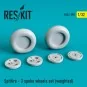 Spitfire (3 spoke) wheels set (weighted) 1/32 - ResKit Models RS32-...