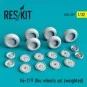 He-219 Uhu wheels set (weighted), 1/32 - ResKit Models RS32-0307 He-219 Uhu wheels set (weighted), 1/32 - ResKit Models RS32-0307