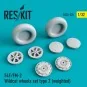 F4F/FM-2 Wildcat wheels set type 2 (weighted), 1/32 - ResKit Models...