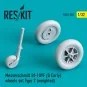 Bf-109 (F, G-early) wheels set type 2 (weighted), 1/32 - ResKit Mod...