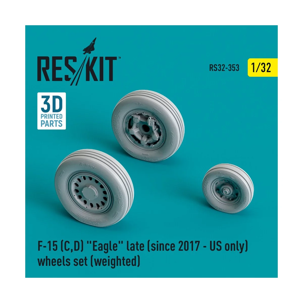 F-15 (C,D) Eagle late (since 2017 - US only) wheels set (weighted) ...