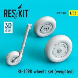 Bf-109K wheels set (weighted), 1/32 - ResKit Models RS32-0360