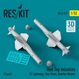 Red Top missiles (2 pcs) (EE Lightning, Sea Vixen, Hawker Hunter) (...