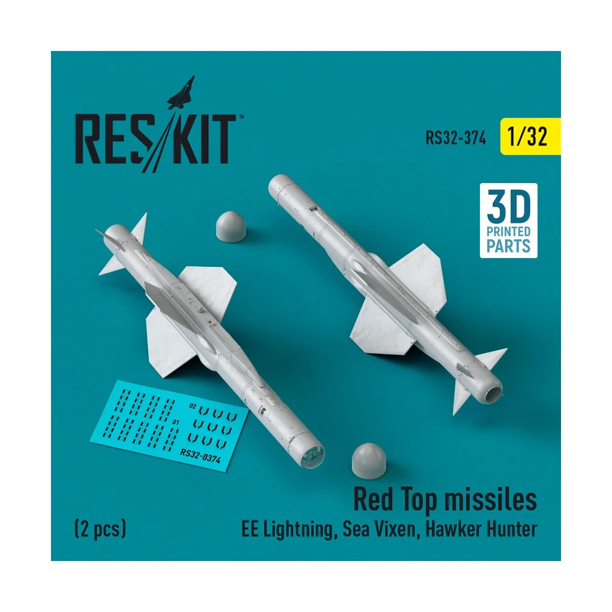 Red Top missiles (2 pcs) (EE Lightning, Sea Vixen, Hawker Hunter) (... Red Top missiles (2 pcs) (EE Lightning, Sea Vixen, Hawker Hunter) (...