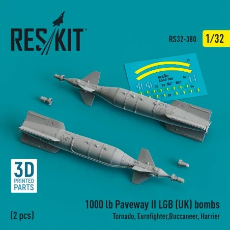 1000 lb Paveway II LGB (UK) bombs (2 pcs) (Tornado, Eurofighter, Bu...