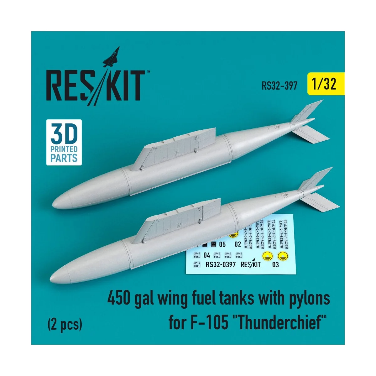 450 gal wing fuel tanks with pylons for F-105 Thunderchief (2 pcs),... 450 gal wing fuel tanks with pylons for F-105 Thunderchief (2 pcs),...