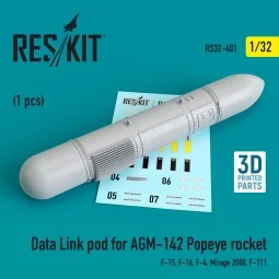 Data Link pod for AGM-142 Popeye rocket (F-15, F-16, F-4, Mirage 20...