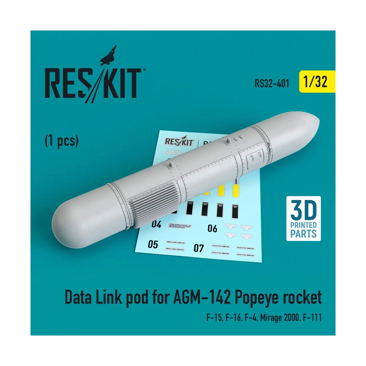 Data Link pod for AGM-142 Popeye rocket (F-15, F-16, F-4, Mirage 20... Data Link pod for AGM-142 Popeye rocket (F-15, F-16, F-4, Mirage 20...